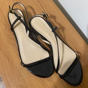 Stuart Weitzman Black Patent Leather Heels